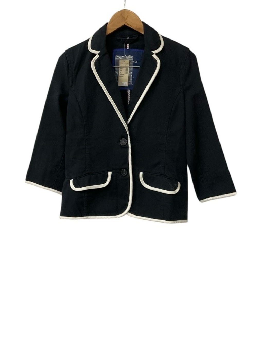 NWT Y2K American Eagle Outfitters Academia Schoolboy Navy Blazer  M